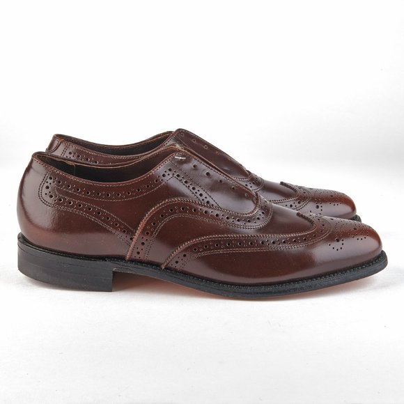 O'Sullivan Executive Imperial Men's Brown Oxford Wingtips 9.5 D Made In USA NEW! - Picture 6 of 13